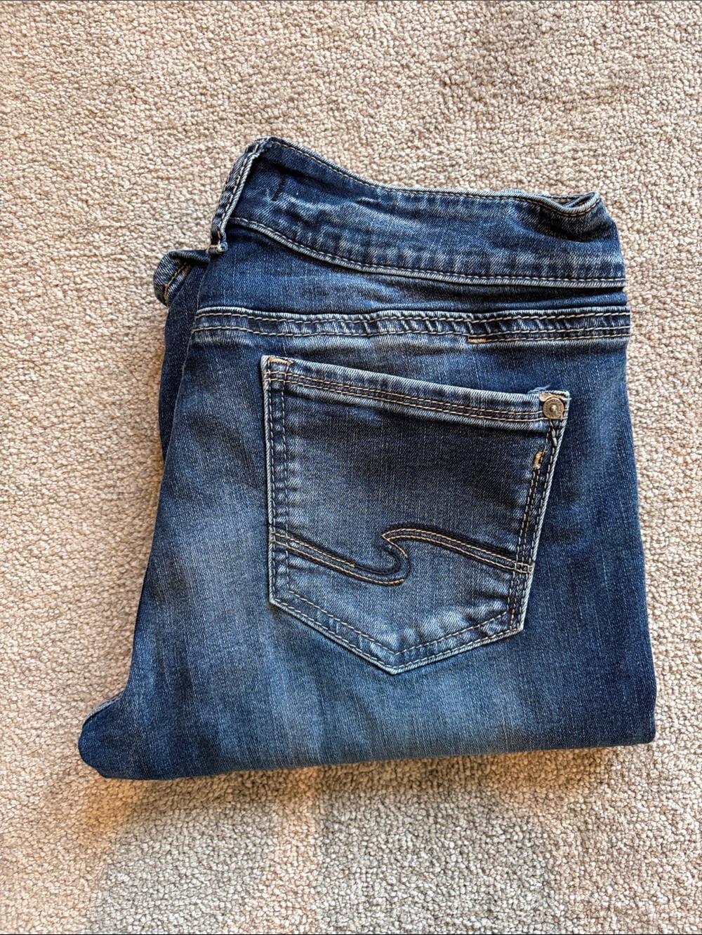 Silver Jeans Women’s Indigo Skinny Jeans with Stitched Back Pocket